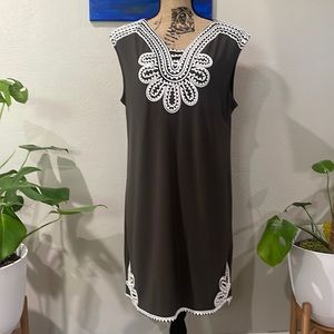 Alfani olive shift dress